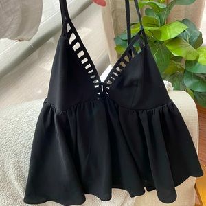 Cute black going out top